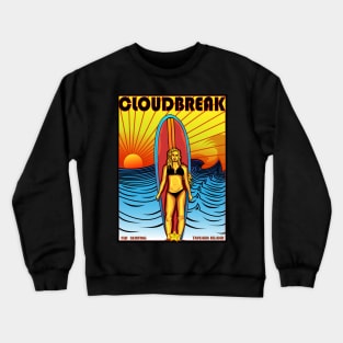 CLOUDBREAK FIJI ISLANDS SURF Crewneck Sweatshirt